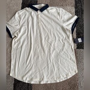 Five Four Cream and Blue Shirt- 2XL